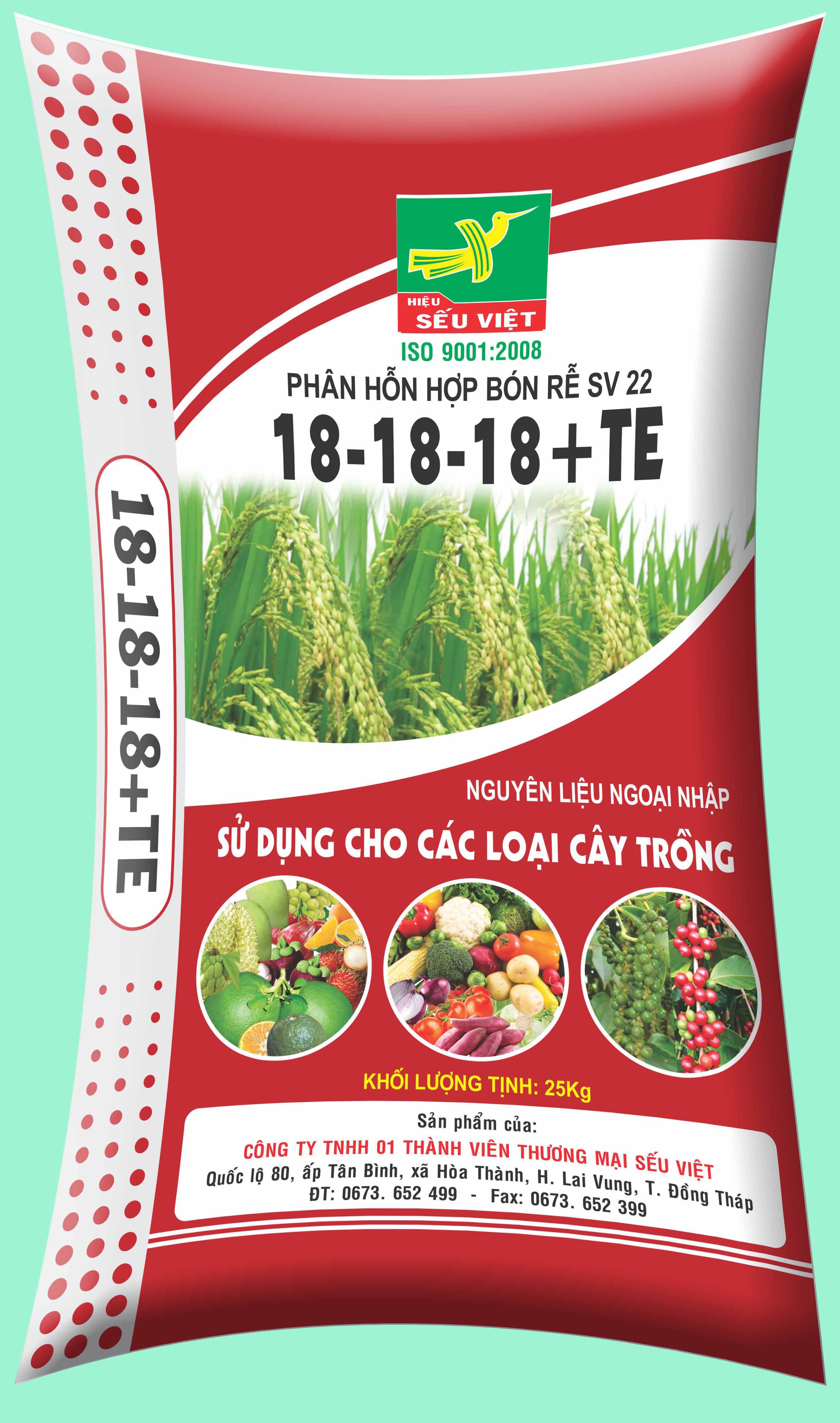 Phân hỗn hợp bón rể SV22