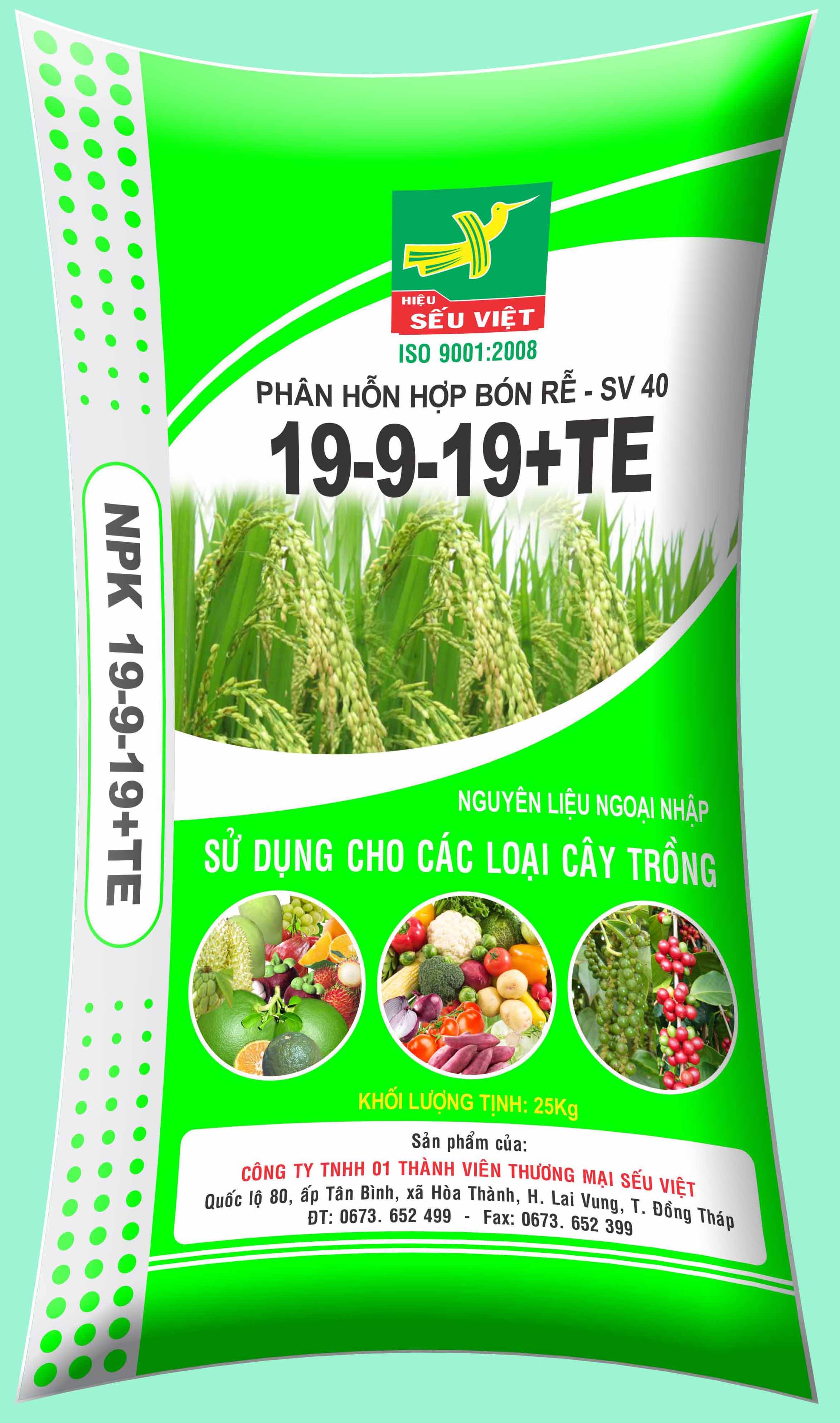 Phân hỗn hợp bón rể SV40