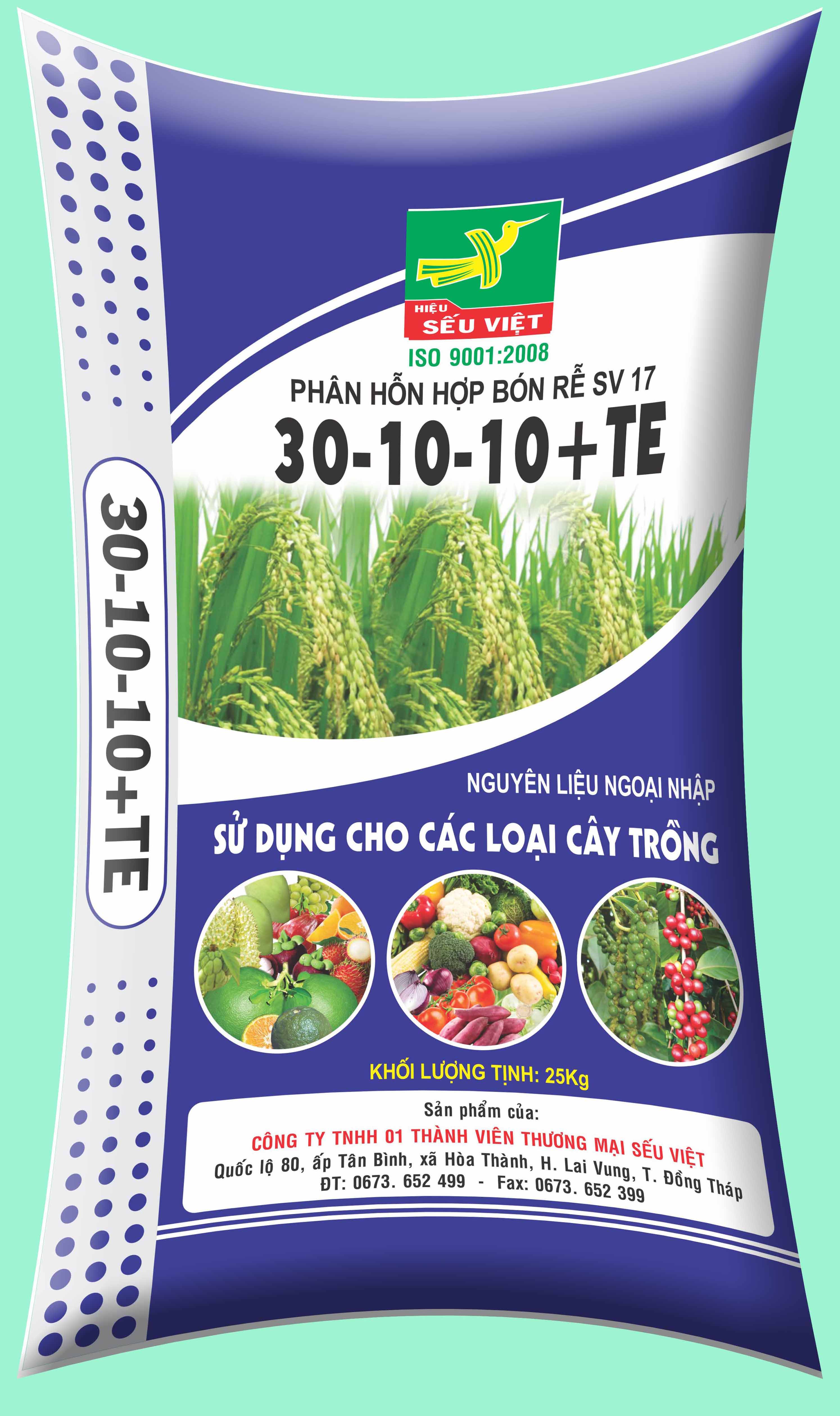 Phân hỗn hợp bón rể SV17
