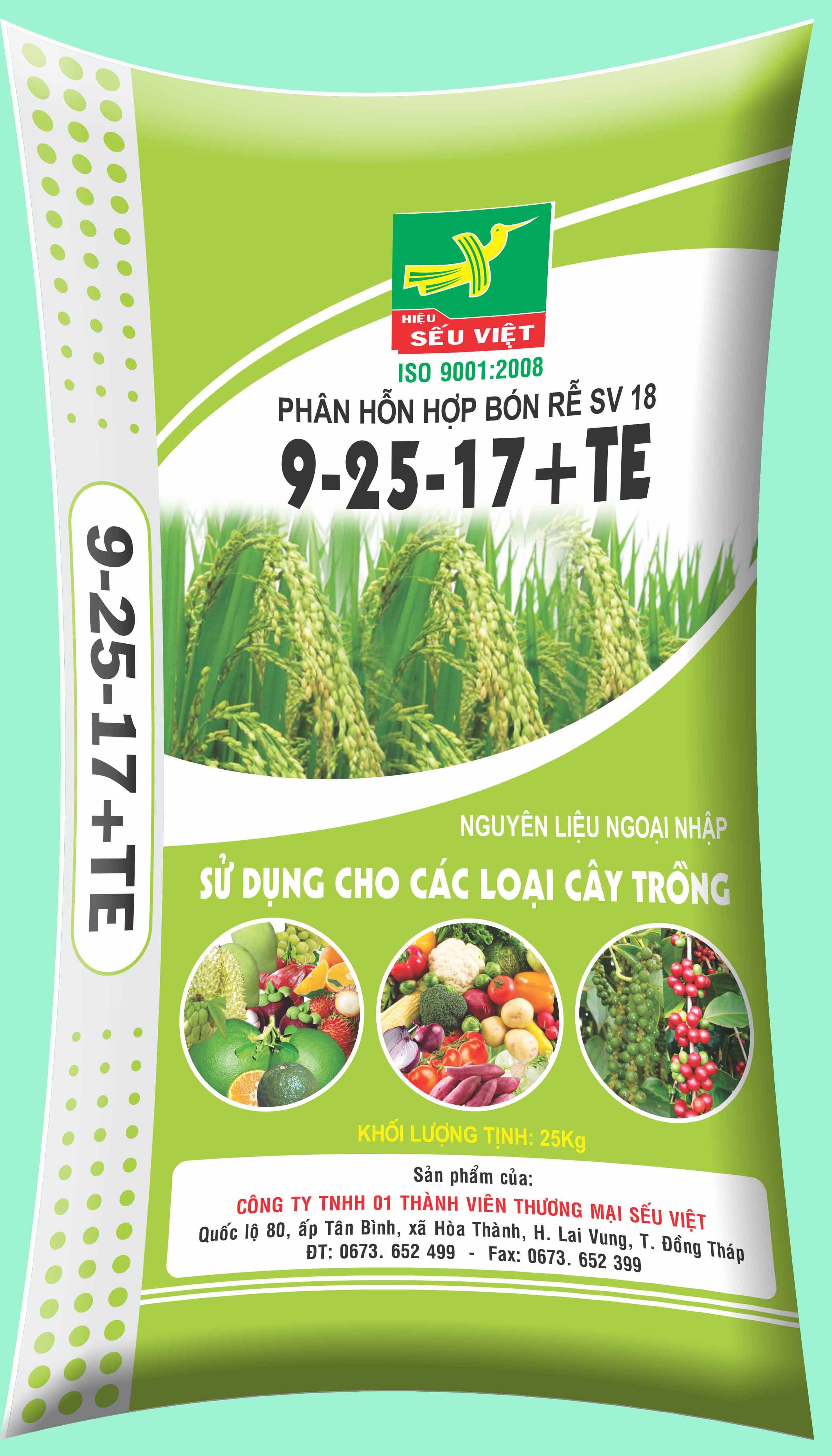 Phân hỗn hợp bón rể SV18