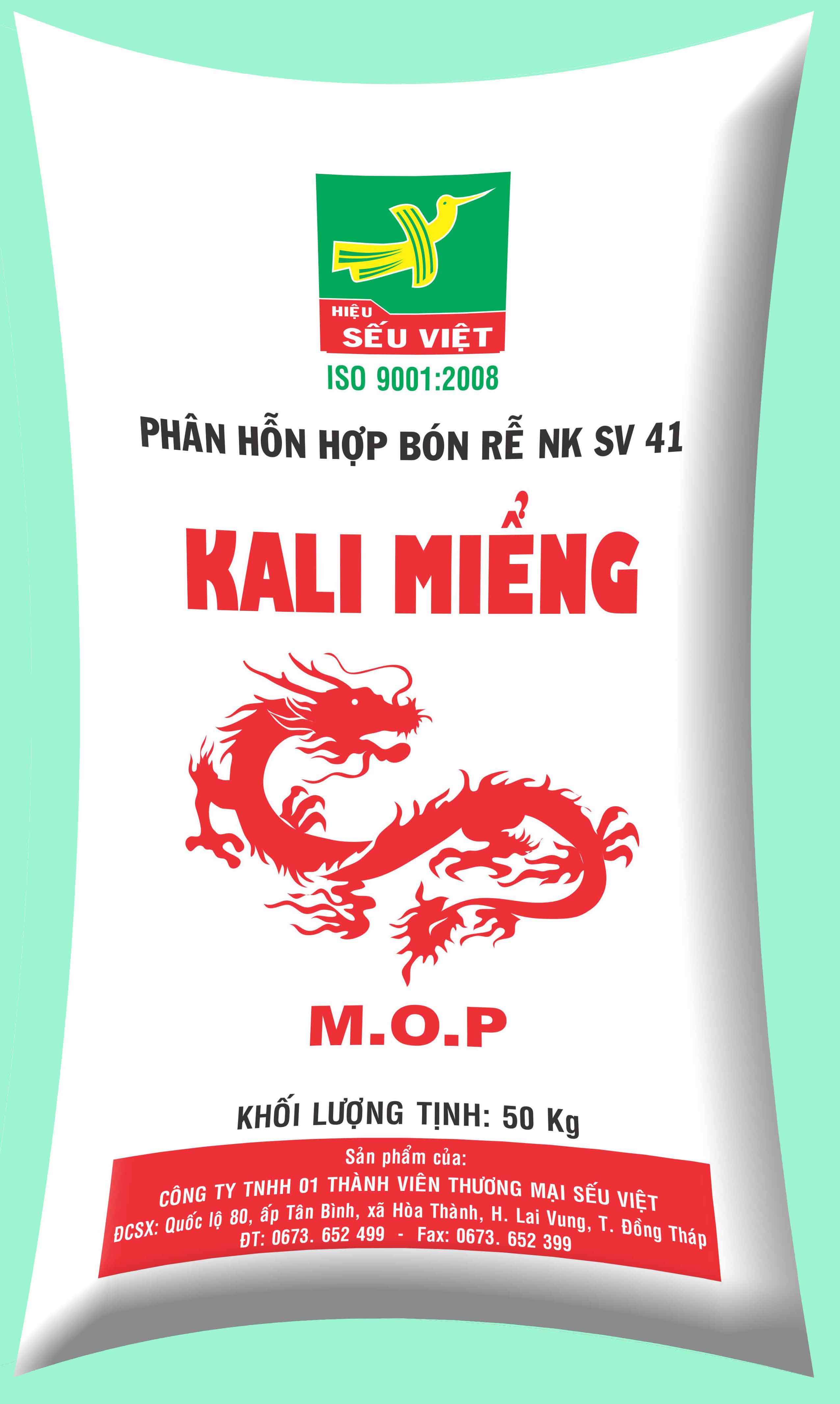 Phân hỗn hợp bón rể NPK SV41 Kali Miểng